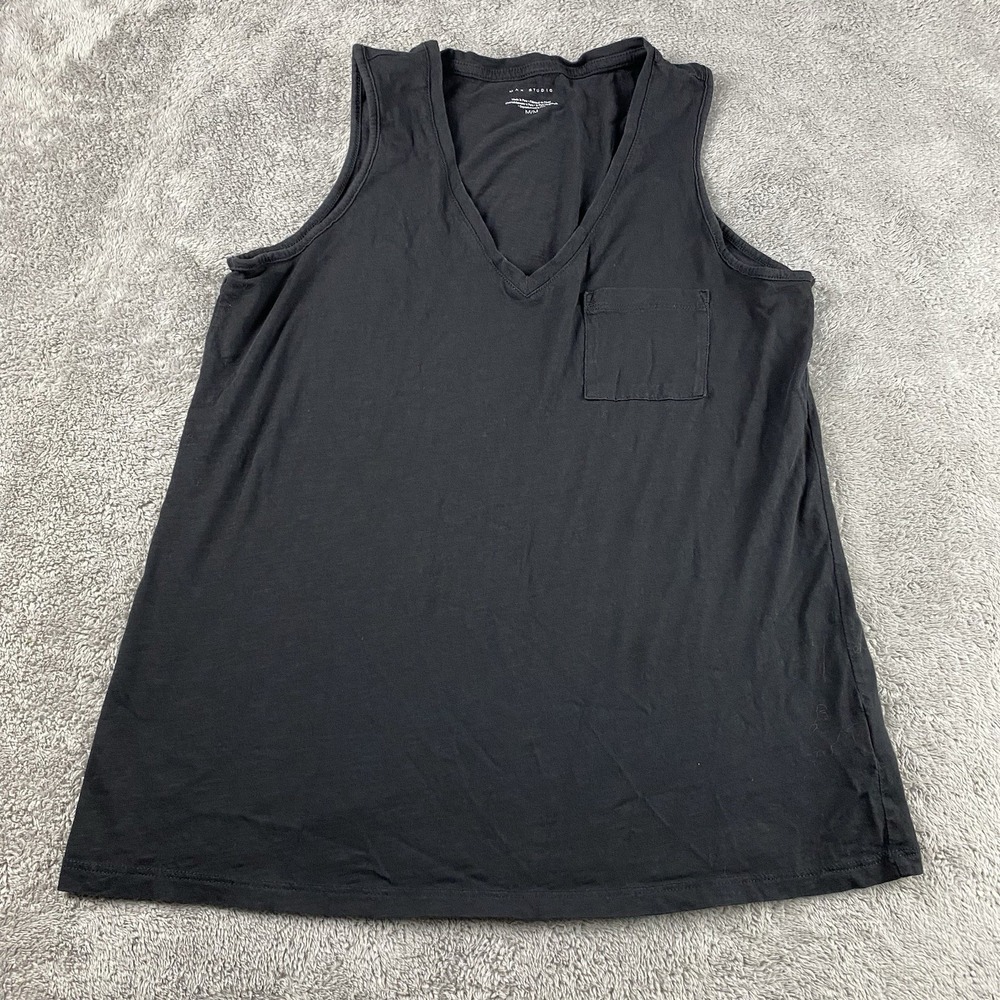 Max Studio Tank Top Womens Medium Gray Sleeveless